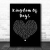 Bruce Springsteen Kingdom Of Days Black Heart Song Lyric Print