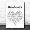 Caamp Strawberries White Heart Song Lyric Print