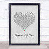 Camila Cabello Dream Of You Grey Heart Song Lyric Print