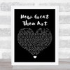 Carrie Underwood How Great Thou Art Black Heart Song Lyric Print