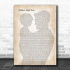 Cat Stevens Father And Son Father & Child Song Lyric Print