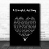 Cedarmont Baby All Night, All Day Black Heart Song Lyric Print