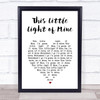 Cedarmont Kids This Little Light of Mine White Heart Song Lyric Print