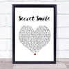 Semisonic Secret Smile Heart Song Lyric Music Wall Art Print