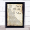 Celine Dion and Peabo Bryson Tale As Old As Time Man Lady Dancing Song Lyric Print