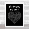 Céline Dion The Power Of Love Black Heart Song Lyric Print