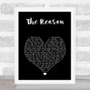 Celine Dion The Reason Black Heart Song Lyric Print