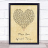 Celine Dion These Are Special Times Vintage Heart Song Lyric Print