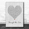 Chaka Khan Through the Fire Grey Heart Song Lyric Print