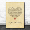 Charley Pride Crystal Chandeliers Vintage Heart Song Lyric Print