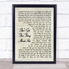 Chris Young She's Got This Thing About Her Vintage Script Song Lyric Print
