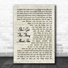 Chris Young She's Got This Thing About Her Vintage Script Song Lyric Print