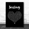 Christopher Cross Sailing Black Heart Song Lyric Print