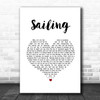 Christopher Cross Sailing White Heart Song Lyric Print