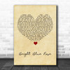 Christy Moore Bright Blue Rose Vintage Heart Song Lyric Print