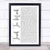 Christy Moore John O'Dreams Music Script Christian Memorial Cross Song Lyric Print