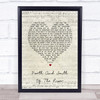 Christy Moore North And South Of The River Script Heart Song Lyric Print