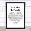 The Courteeners Take Over The World Heart Song Lyric Music Wall Art Print