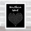 City And Colour Northern Wind Black Heart Song Lyric Print