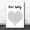 The Levellers One Way Heart Song Lyric Music Wall Art Print