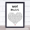 The Rolling Stones Wild Horses Heart Song Lyric Music Wall Art Print