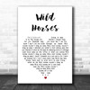 The Rolling Stones Wild Horses Heart Song Lyric Music Wall Art Print