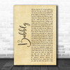 Colbie Caillat Bubbly Rustic Script Song Lyric Print