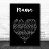 Connie Francis Mama Black Heart Song Lyric Print