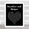 Counterparts Paradise and Plague Black Heart Song Lyric Print