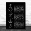 Creed Fisher Kiss Away My Ghosts Black Script Song Lyric Print