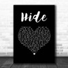 Creed Hide Black Heart Song Lyric Print