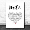 Creed Hide White Heart Song Lyric Print