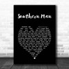 Crosby, Stills, Nash & Young Southern Man Black Heart Song Lyric Print