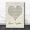Dan + Shay Alone Together Script Heart Song Lyric Print