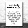 Dan Auerbach Never In My Wildest Dreams White Heart Song Lyric Print
