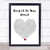 Danger Danger Rocket to Your Heart White Heart Song Lyric Print