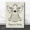 Dani And Lizzy Dancing In The Sky Music Script Angel Song Lyric Print