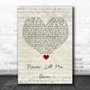 Darren Styles Never Let Me Down Script Heart Song Lyric Print