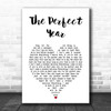Dina Carroll The Perfect Year White Heart Song Lyric Print