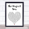 Dina Carroll The Perfect Year White Heart Song Lyric Print
