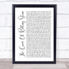 Dr. Hook The Cover Of 'Rolling Stone White Script Song Lyric Print