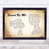 Ben E King Stand By Me Man Lady Couple Song Lyric Music Wall Art Print