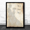 Ella Fitzgerald Do I Love You Man Lady Dancing Song Lyric Print