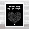 Elton John Someone Saved My Life Tonight Black Heart Song Lyric Print