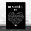 Elvis Presley I'll Remember You Black Heart Song Lyric Print