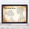 Bob Marley Three Little Birds Man Lady Couple Song Lyric Music Wall Art Print