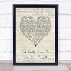 England Dan & John Ford Coley I'd Really Love To See You Tonight Script Heart Song Lyric Print