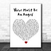 Eurythmics There Must Be An Angel White Heart Song Lyric Print