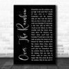 Eva Cassidy Over The Rainbow Black Script Song Lyric Print