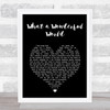 Eva Cassidy What a Wonderful World Black Heart Song Lyric Print